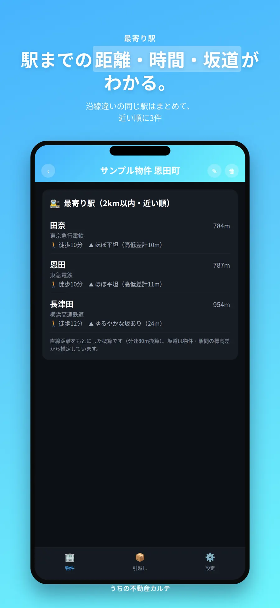 うちの不動産カルテの画面イメージ 3