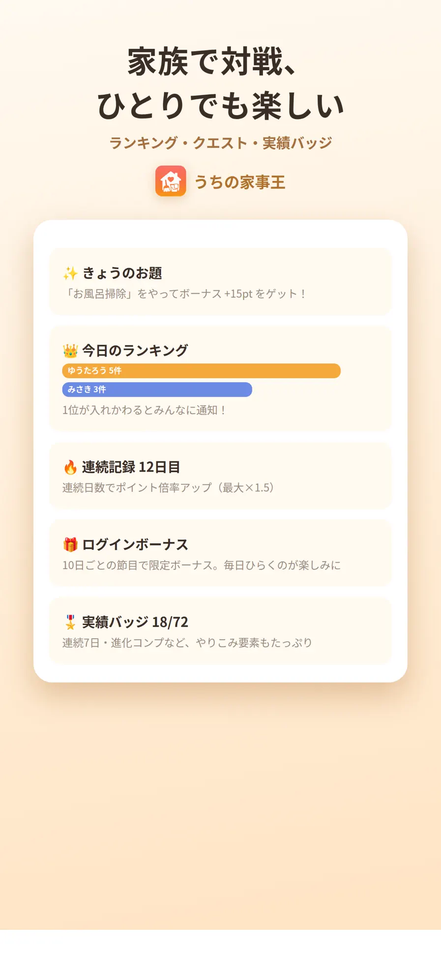 うちの家事王の画面イメージ 5